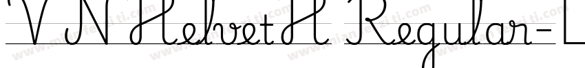VNHelvetH Regular字体转换